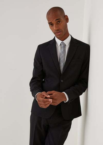 Taylor & Wright Panama Black Skinny Fit Suit Jacket - 46 Chest Regular