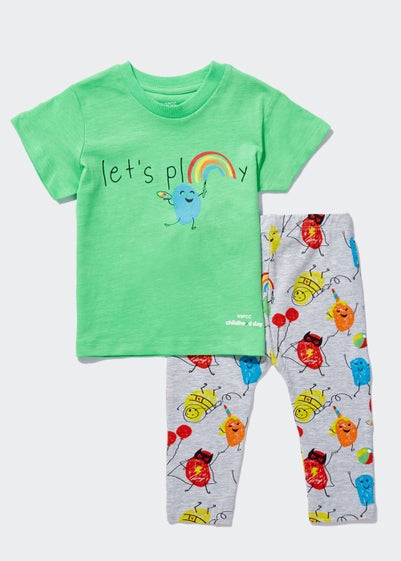 Girls NSPCC T-Shirt & Leggings Set (9mths-6yrs) - Age 9 - 12 Months