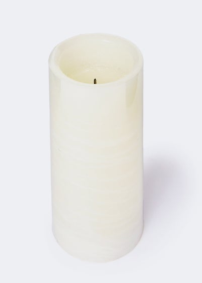 Medium LED Candle with Wick (15cm x 7.5cm)