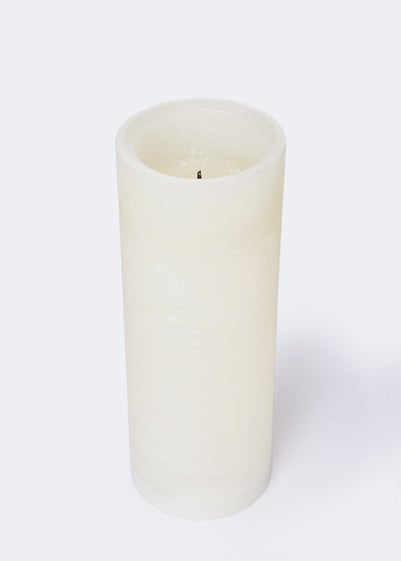 Large LED Candle with Wick (20cm x 7.5cm)