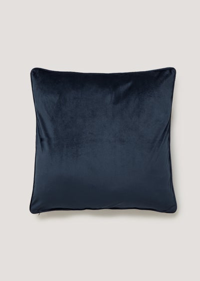 Navy Large Velvet Cushion (55cm x 55cm)
