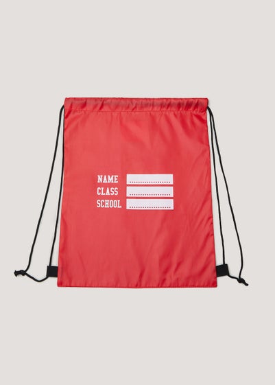 Kids Red School Pump Bag - One Size