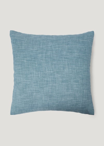 Blue Linen-Look Cushion (43cm x 43cm)