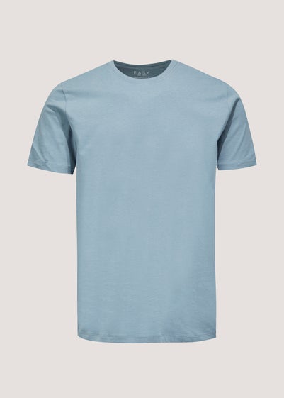 Blue Essential Crew Neck T-Shirt - Small