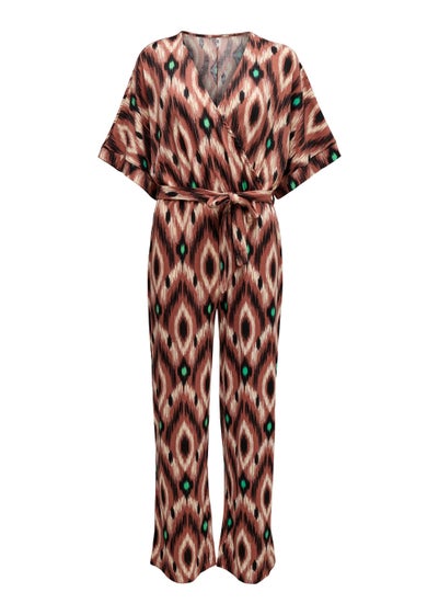 JDY Kamilla Brown Print Jumpsuit