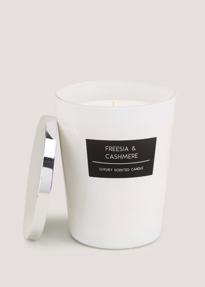 Freesia & Cashmere Luxury Scented Candle (16cm x 14cm)