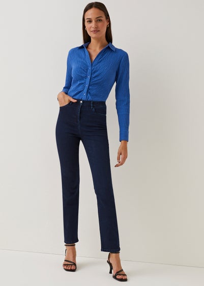 Et Vous Indigo Sculpt & Shape Straight Fit Jeans