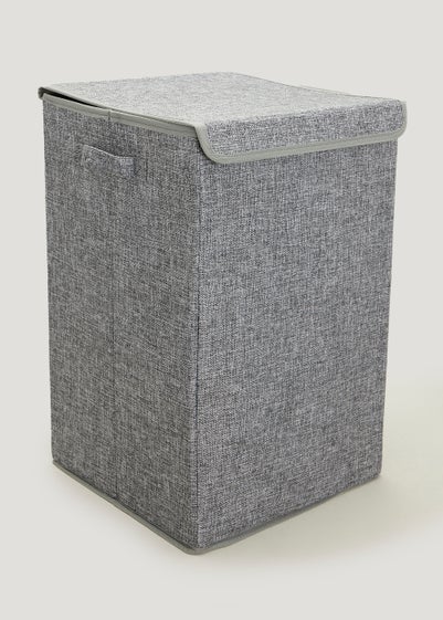 Grey Collapsible Laundry Basket (32cm x 32cm x 50cm) Reviews - Matalan