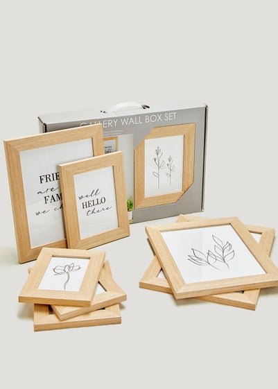 8 Pack Natural Wall Hanging Photo Frames