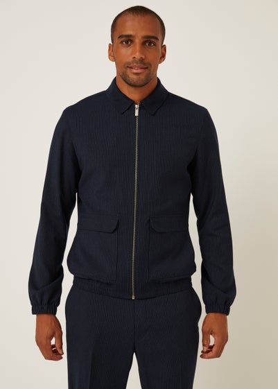 Taylor & Wright Navy Pinstripe Co-Ord Jacket