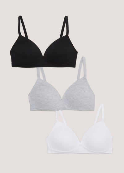 3 Pack Daisy Lace T-Shirt Bras Reviews - Matalan