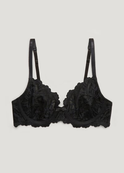 Black Lace Non Padded Bra