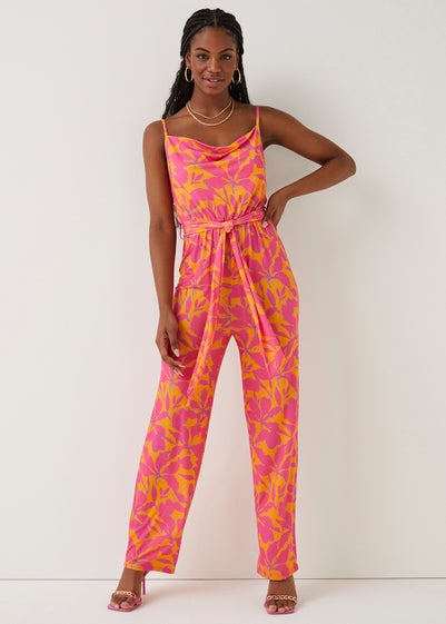 Be Beau Pink Floral Jumpsuit