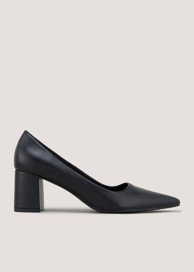 Et Vous Black Point Block Heels