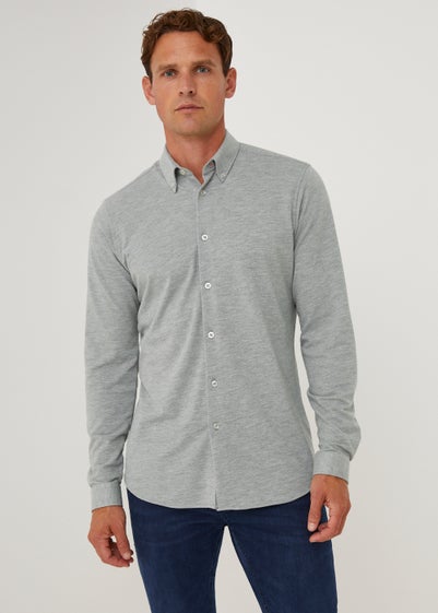 Taylor & Wright Black Knitted Jersey Shirt - Matalan