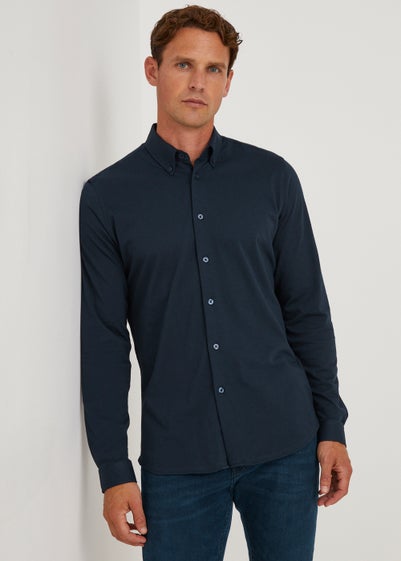 Taylor & Wright Navy Knitted Jersey Shirt Reviews - Matalan