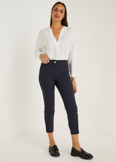 Et Vous Navy Capri Trousers