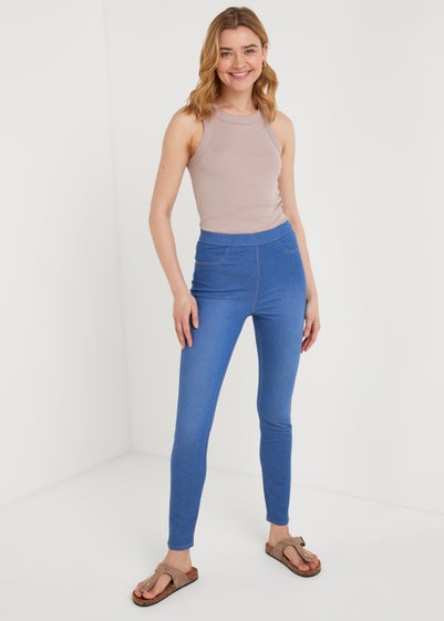 Rosie Bright Blue Pull On Jeggings (Long Length) Reviews - Matalan