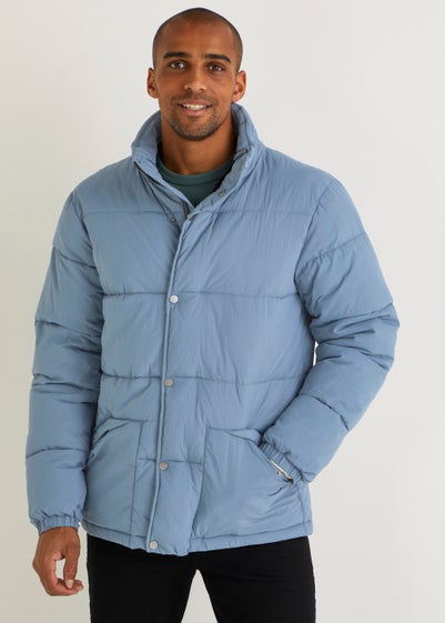 Blue Short Padded Jacket