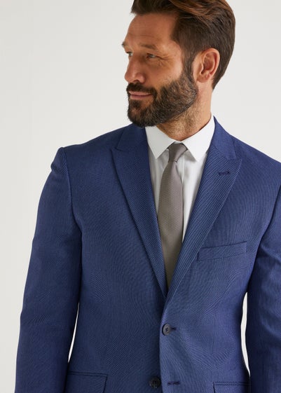 Taylor & Wright Douglas Blue Skinny Fit Suit Jacket - 36 Chest Regular