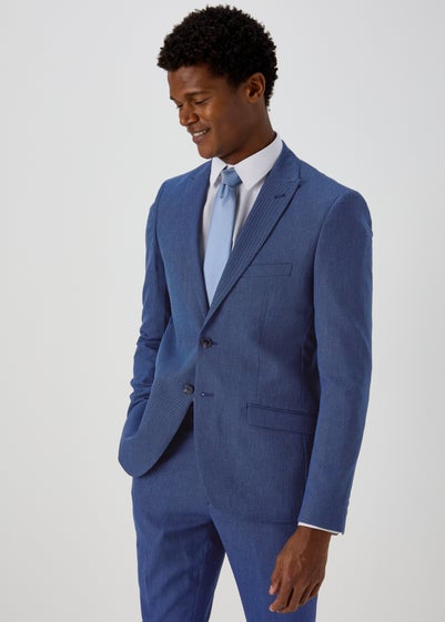 Taylor & Wright Douglas Blue Skinny Fit Suit Jacket - 44 Chest Regular