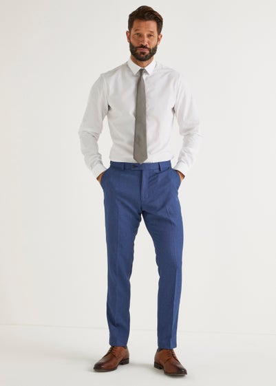Taylor & Wright Douglas Blue Skinny Fit Suit Trousers - 30 Waist 31 Leg