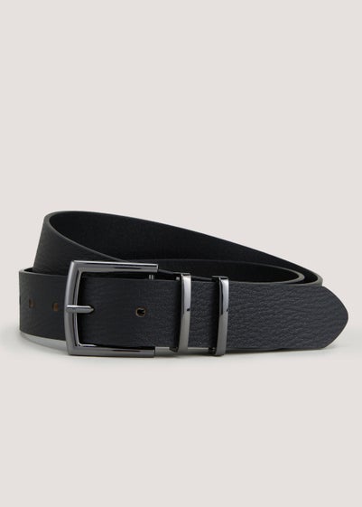 Black Leather Belt - Small