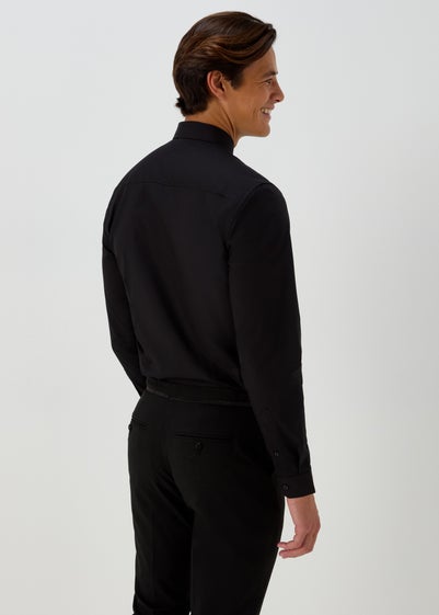 Taylor & Wright Black Easy Care Slim Fit Shirt