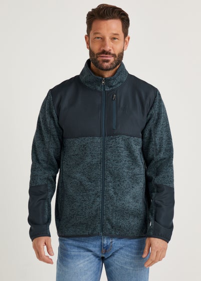 Lincoln Grey Panel Zip Up Fleece Jacket Reviews - Matalan