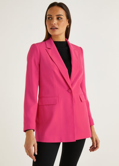 Et Vous Pink Crepe Blazer