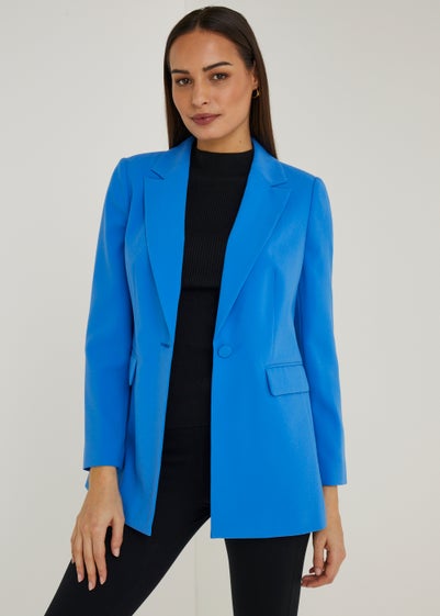 Et Vous Blue Crepe Blazer