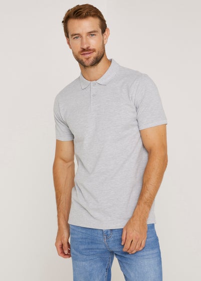 Grey Essential Polo Shirt - Small