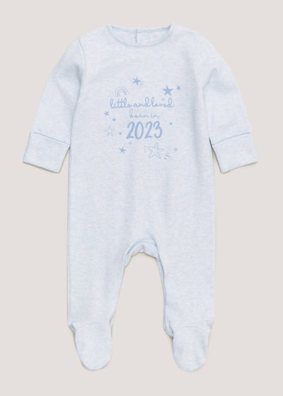 Baby Blue Born in 2023 Sleepsuit (Tiny Baby-18mths) - Tiny Baby