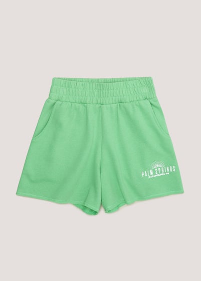 Girls Candy Couture Green USA Shorts (9-16yrs)