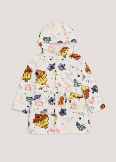 Kids Cream Hey Duggee Dressing Gown (12mths-5yrs) - Age 2 - 3 Years