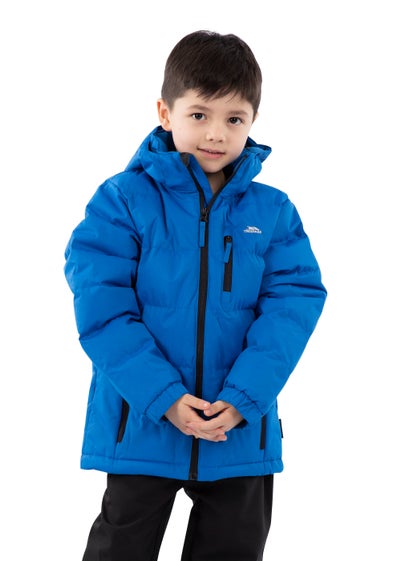 Boys Trespass Blue Tuff Waterproof Jacket (2-12yrs) - Age 3-4