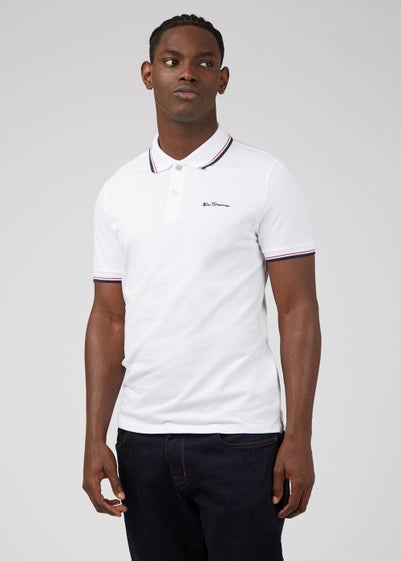 Ben sherman outlet white polo shirt