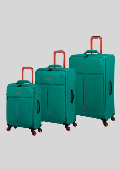 IT Luggage Green Soft Shell Suitcase