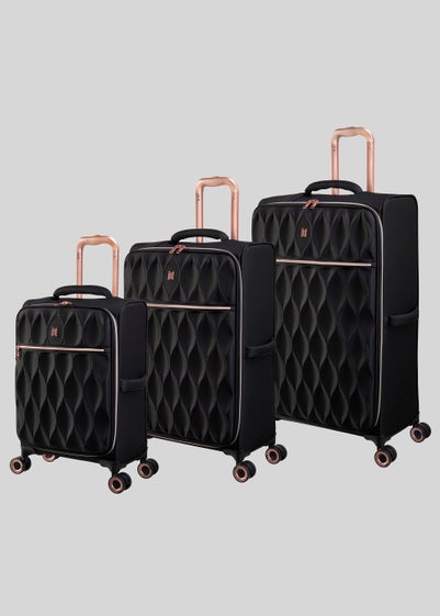 IT Luggage Enliven Black Suitcase - Medium