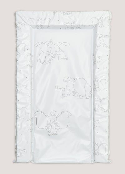 White Disney Dumbo Baby Changing Mat (30cm x 17cm x 2cm) - One Size