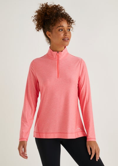 Souluxe Coral Essential Half Zip Sports Sweatshirt