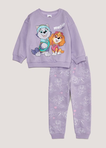 Girls Lilac Paw Patrol Sweatshirt & Joggers Set (12mths-5yrs) - Age 2 - 3 Years