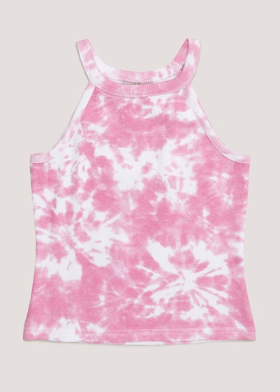 Girls Pink Tie Dye Ribbed Vest Top (4-13yrs) Reviews - Matalan