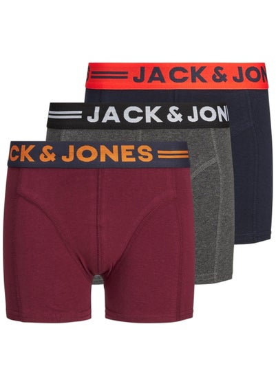 Jack & Jones Junior 3 Pack Lichfield Trunks (8-16yrs) - Age 8 Years