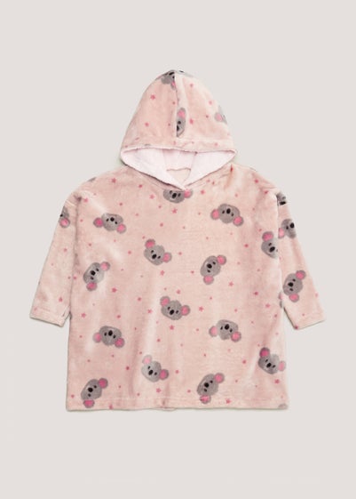 Girls Pink Koala Snuggle Hoodie (4-13yrs)