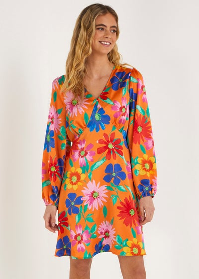 Be Beau Multicoloured Floral Mini Dress