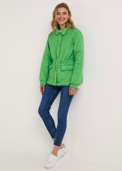 JDY Pacific Green Quilted Jacket - XXL - UK 16