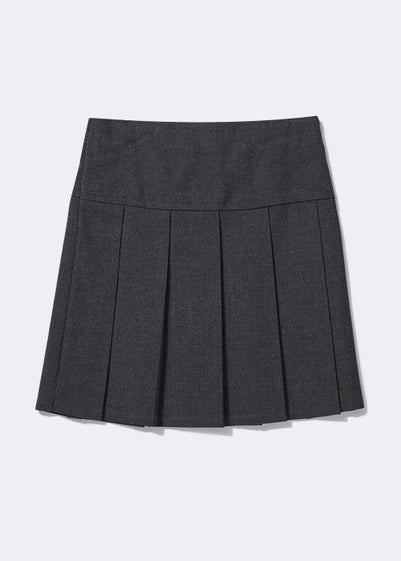 Girls Grey Box Pleat School Skirt (3-13yrs) - Age 3 Years