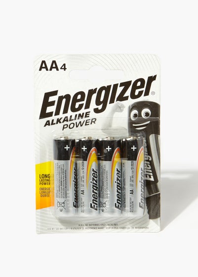 Energizer Alkaline Power AA Batteries (4 Pack)