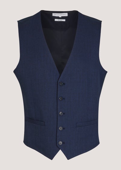 Taylor & Wright Cooper Navy Suit Waistcoat - Small